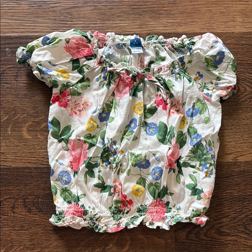 Old Navy Floral Kids Blouse - Multicolor